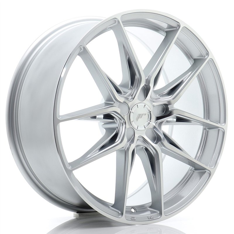 Japan Racing JR44 19x8,5 ET20-45 5H BLANK Gris Argenté w/ et Branches Polies