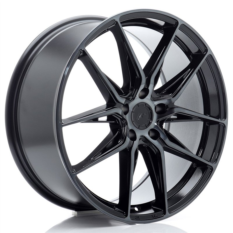 Japan Racing JR-44 19x8.5" 5x112 ET45, Noir Brillant, Branches Teintées