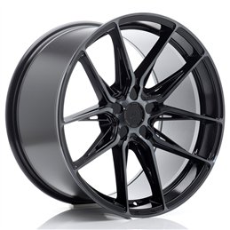 Japan Racing JR-44 19x9.5" (5 trous - sur mesure) ET20-40, Noir Brillant, Branches Teintées