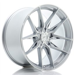 Japan Racing JR-44 19x9.5" (5 trous - sur mesure) ET20-40, Gris Argenté Poli