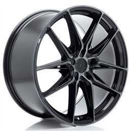 Japan Racing JR44 20x9 ET20-51 5H BLANK Noir et Branches Polies avec Face Teintée