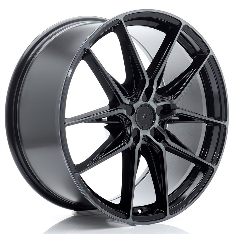 Japan Racing JR44 20x9,5 ET20-57 5H BLANK Noir et Branches Polies avec Face Teintée