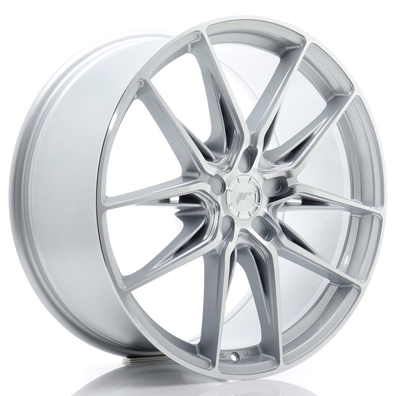 Japan Racing JR-44 20x9.5" (5 trous - sur mesure) ET20-57, Gris Argenté Poli