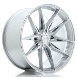Japan Racing JR-44 21x10.5" (5 trous - sur mesure) ET15-40, Gris Argenté Poli