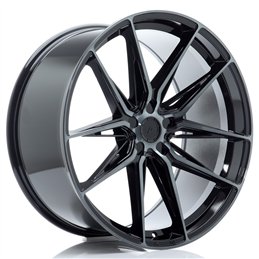 Japan Racing JR-44 22x10.5" (5 trous - sur mesure) ET10-40, Noir Brillant, Branches Teintées