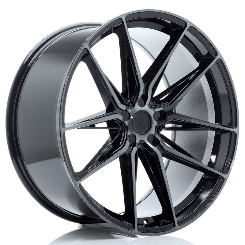 Japan Racing JR44 22x10,5 ET10-40 5H BLANK Noir et Branches Polies avec Face Teintée