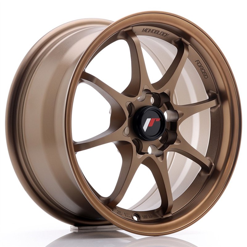 Japan Racing JR5 15x7 ET35 4x100 Bronze Foncé Anodisé