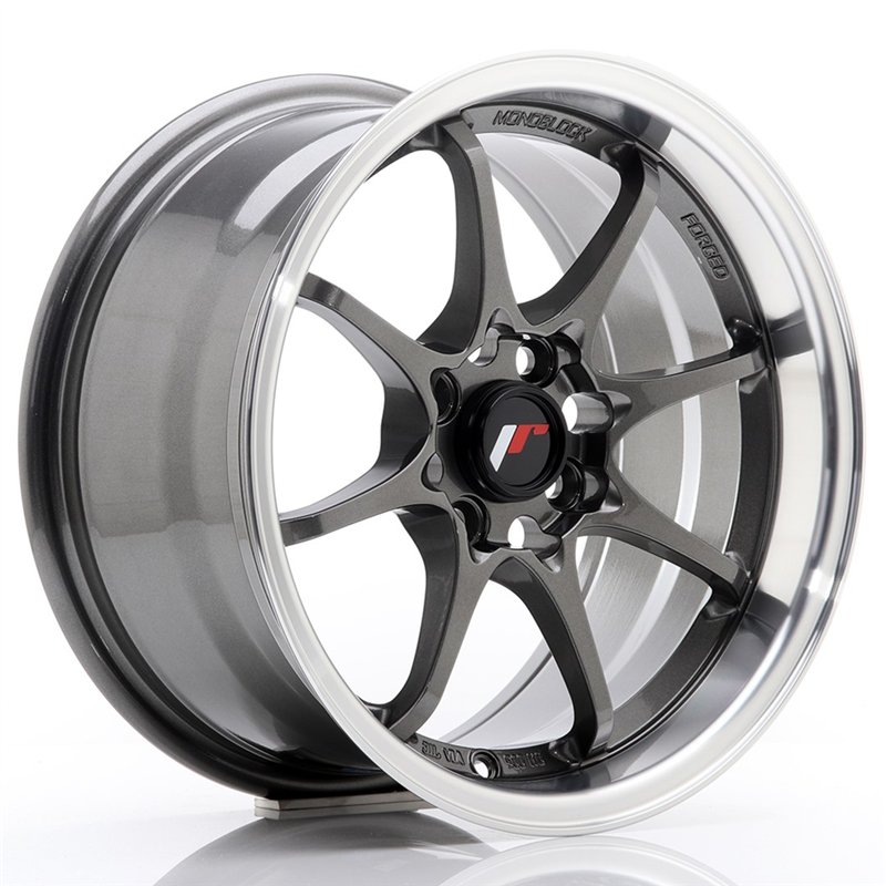 JR Wheels JR5 15x8 ET28 4x100 Gun Metal Mat