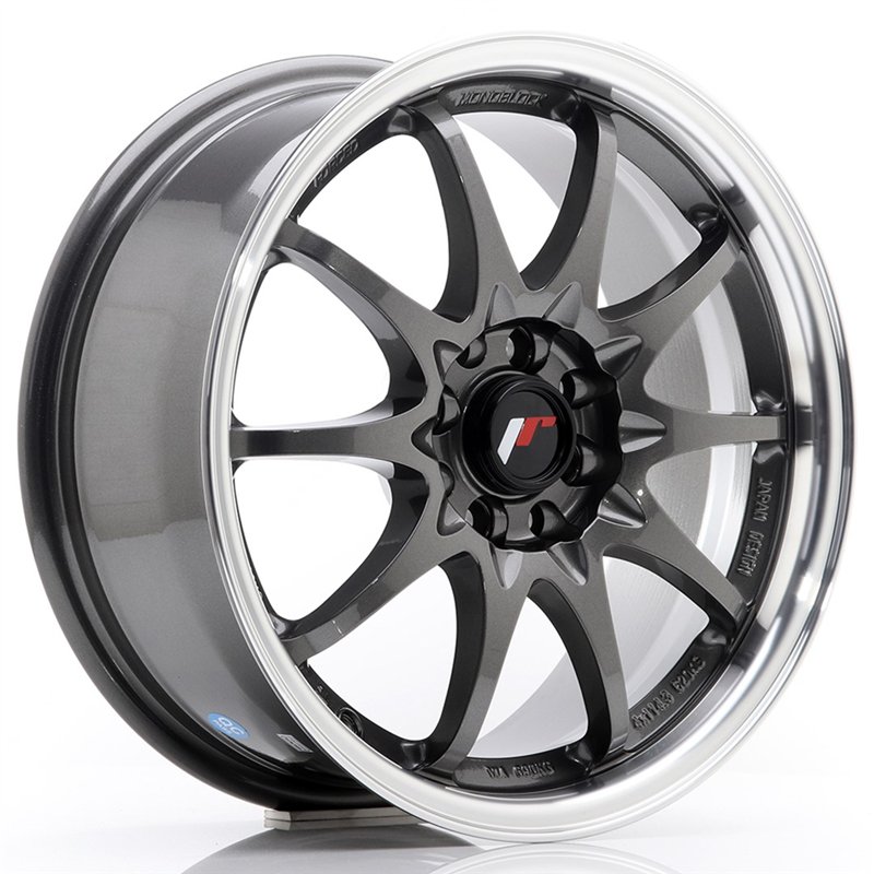 JR Wheels JR5 16x7 ET30 4x100/108 Gun Metal Mat