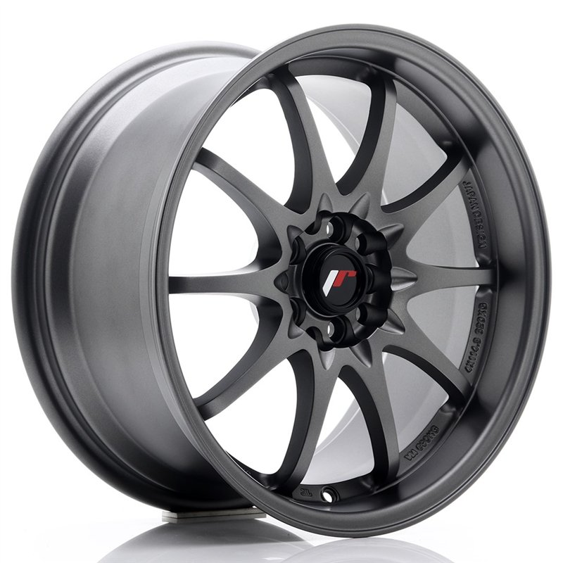 JR Wheels JR5 17x8.5 ET35 5x100/114.3 Gun Metal Mat