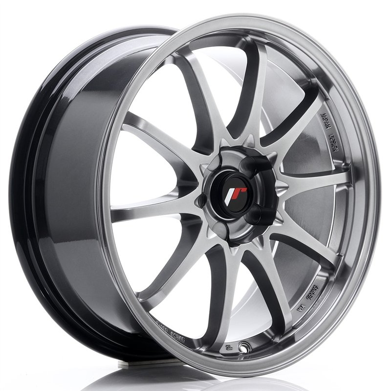 Japan Racing JR-5 18x8" (5 trous - sur mesure) ET35, Hyper Black