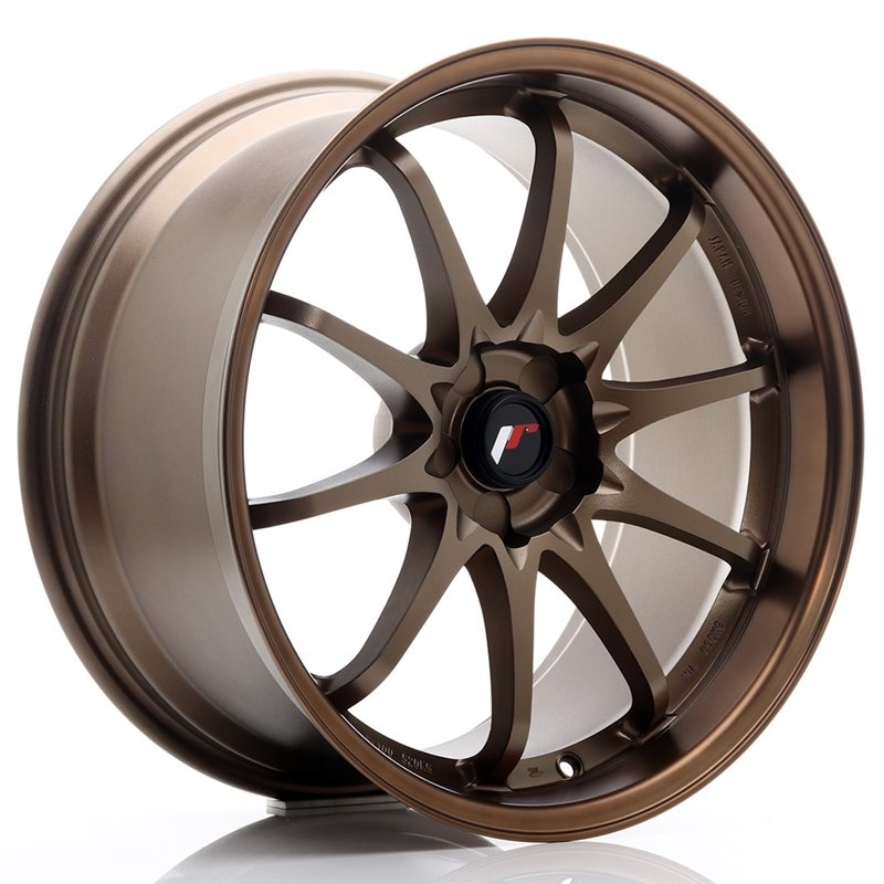 Japan Racing JR-5 19x9.5" (5 trous - sur mesure) ET12-36, Bronze Anodisé