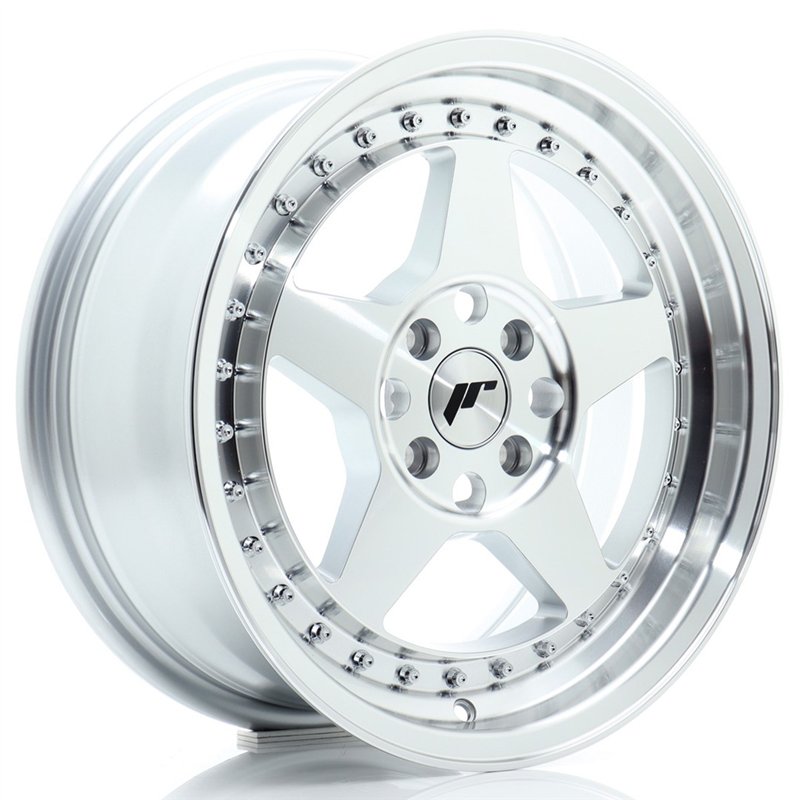 Japan Racing JR6 16x7 ET35 4x100 Gris Argenté / Poli
