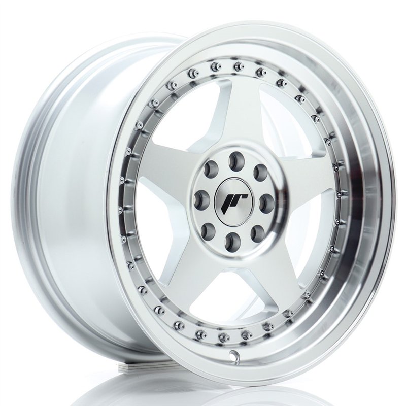 Japan Racing JR-6 16x8" 4x100/108 ET25, Gris Argenté Poli