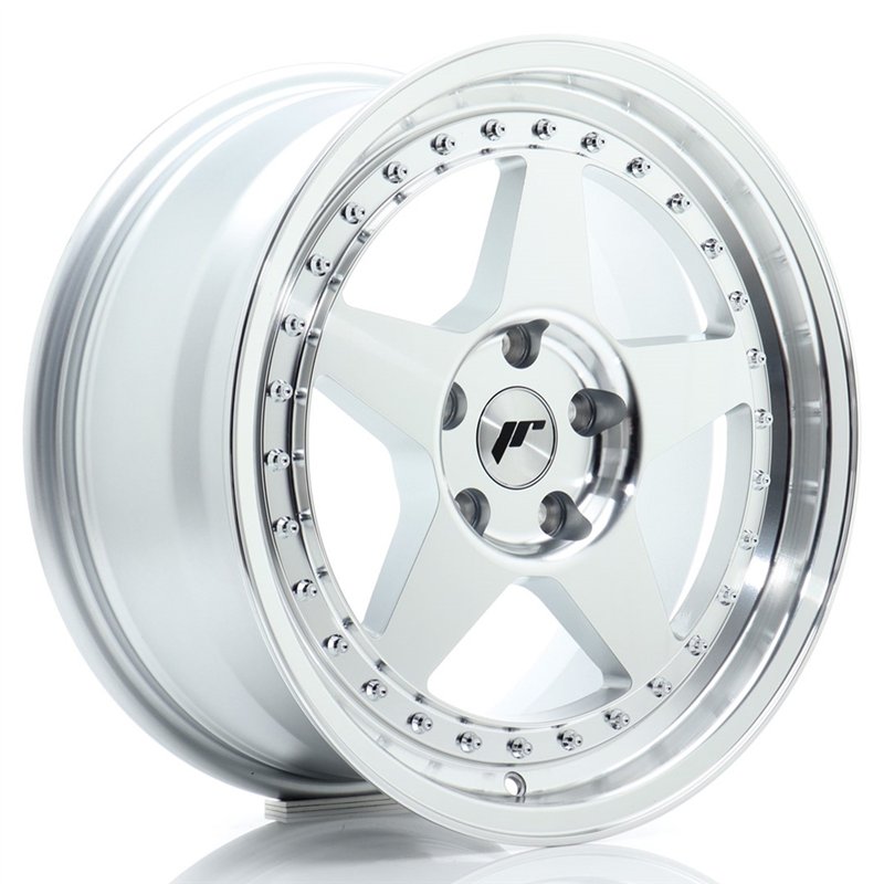 Japan Racing JR-6 17x8" 5x112 ET35, Gris Argenté Poli