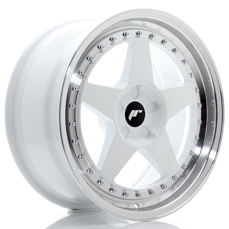 Japan Racing JR-6 18x8.5" (5 trous - sur mesure) ET20-40, Blanc