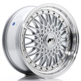 Japan Racing JR-9 17x7.5" (4 & 5 trous - sur mesure) ET20-35, Gris Argenté