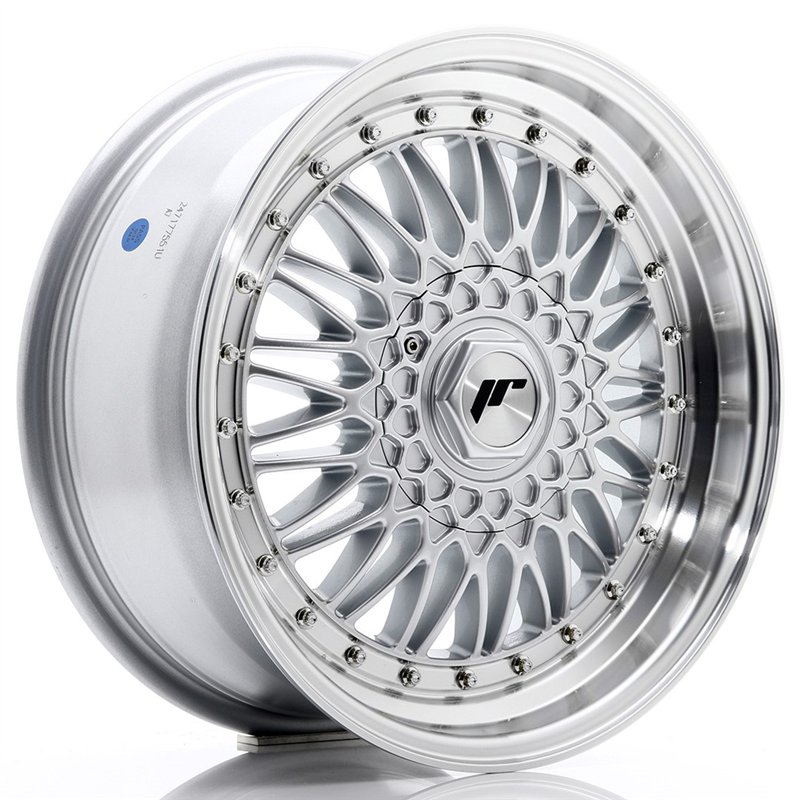 Japan Racing JR-9 17x7.5" (4 & 5 trous - sur mesure) ET20-35, Gris Argenté