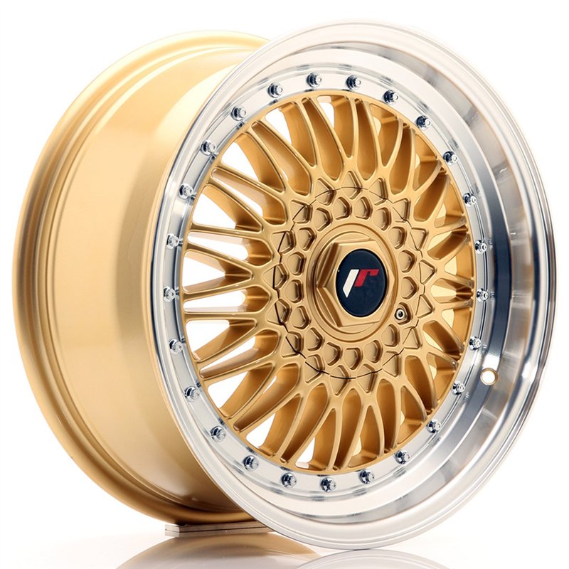 JR Wheels JR9 17x7.5 ET35 4x100/108 Or / Bord Poli