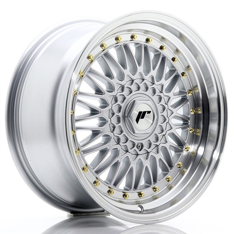 JR Wheels JR9 17x8.5 ET20 4x100/108 Argent / Bord Poli