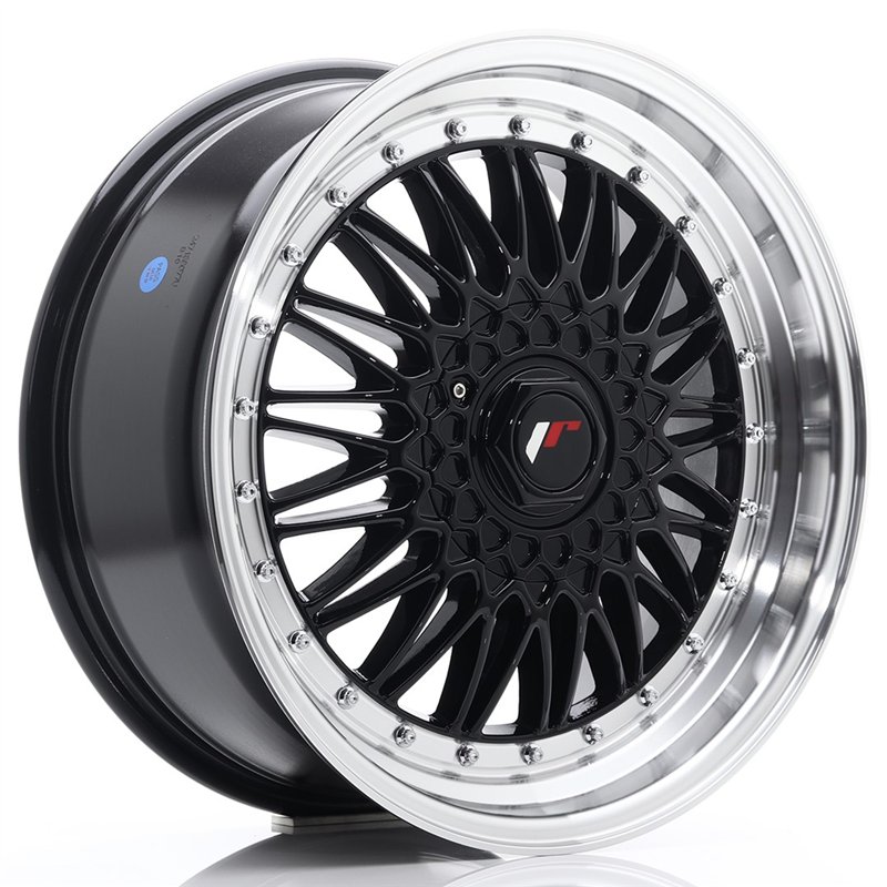 Japan Racing JR-9 18x8" (4 & 5 trous - sur mesure) ET35-40, Noir / Brillant
