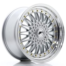 Japan Racing JR-9 18x9" (4 & 5 trous - sur mesure) ET20-40, Gris Argenté