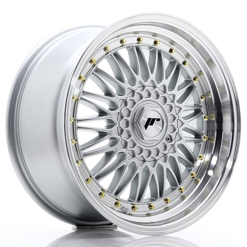 JR Wheels JR9 18x9 ET40 5x112/114.3 Argent / Bord Poli