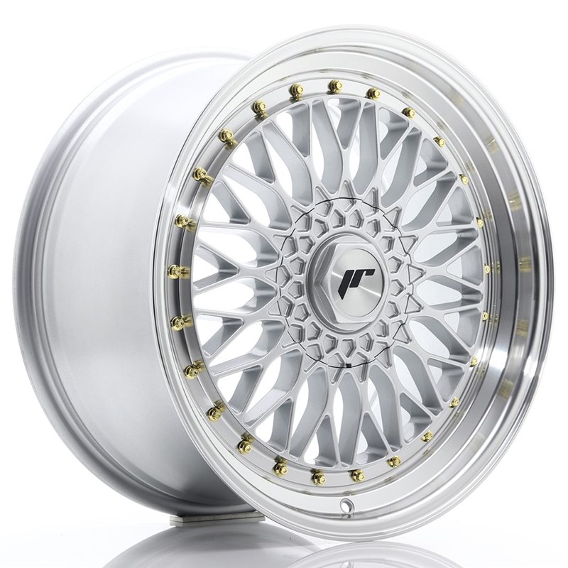 Japan Racing JR-9 19x9.5" (4 & 5 trous - sur mesure) ET35, Gris Argenté / Poli