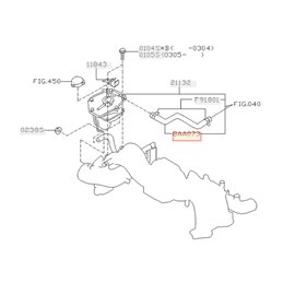 Durite Vase d'expansion vers Turbo SUBARU WRX/STI 2001-2007 / Forester 2000-2007