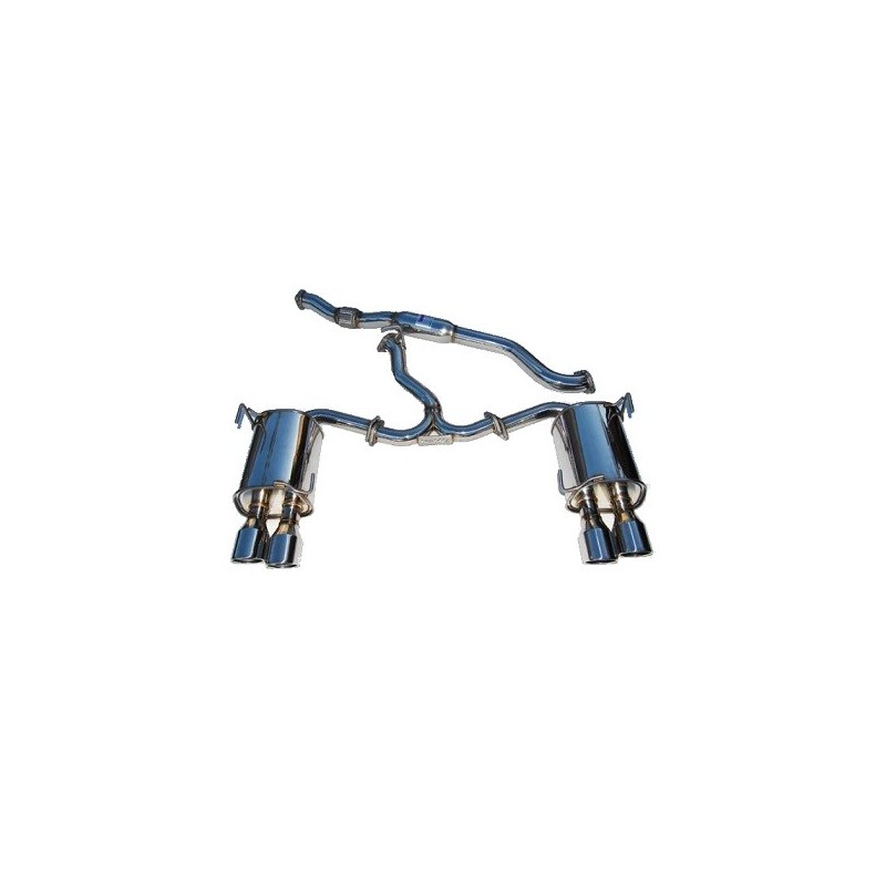 Silencieux et intermédiaire Q300 76mm INVIDIA STI 2011-2014 - 4 portes