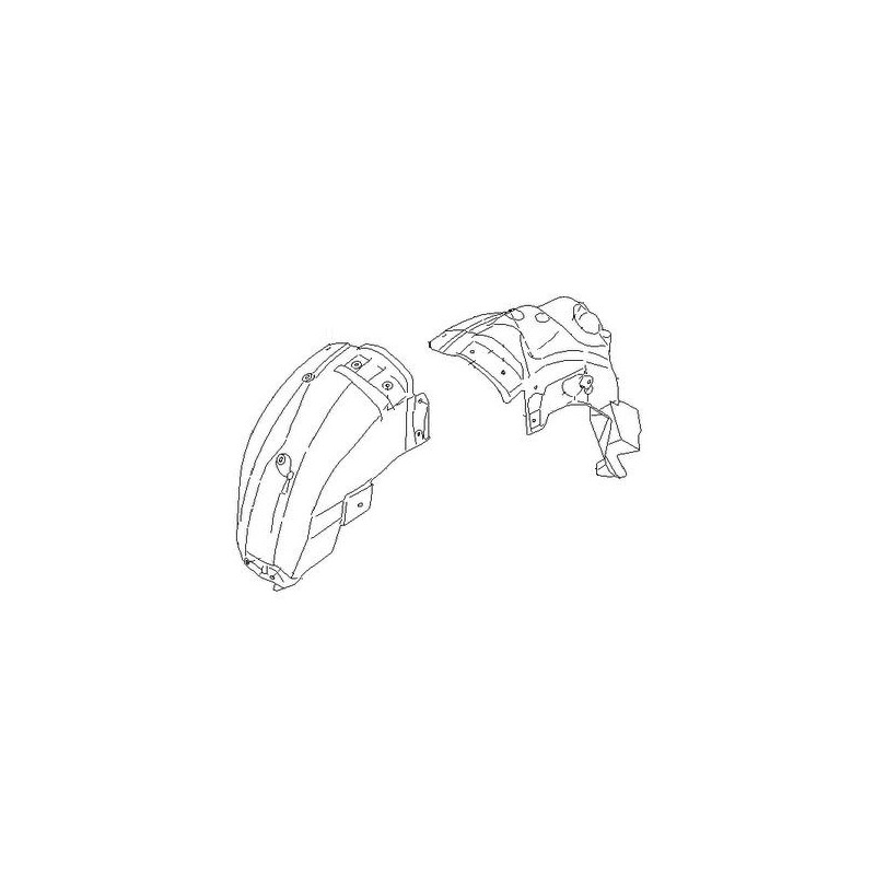 Passage de roue Garde boue Arrière Droit SUBARU 
STI 2008-2010