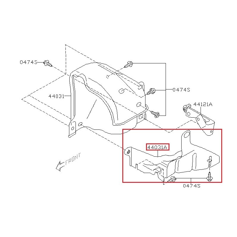 Tole pare chaleur Turbo Inférieure GT/WRX/STI 1997-2014