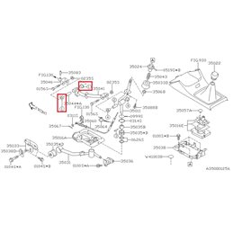 Silent bloc Croisillon levier de vitesse Boite 6 Vitesses
STI 2003-2005