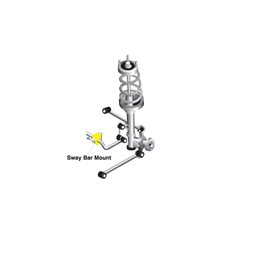 Silent bloc barre stabilisatrice Arrière 20/22/24mm WHITELINE 
WRX/STI 2003-2007