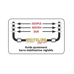 Barre Stabilisatrice Avant Réglable 24mm WHITELINE 
STI 2008-2014