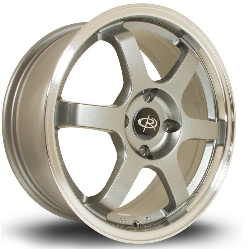Rota Grid 17x7.5" 4x114.3 ET45, Gris Argenté / Poli