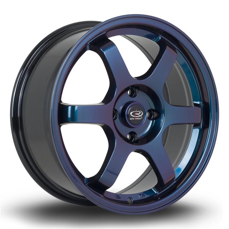 Rota Grid 17x7.5" 5x100 ET45, Chrome / Titane