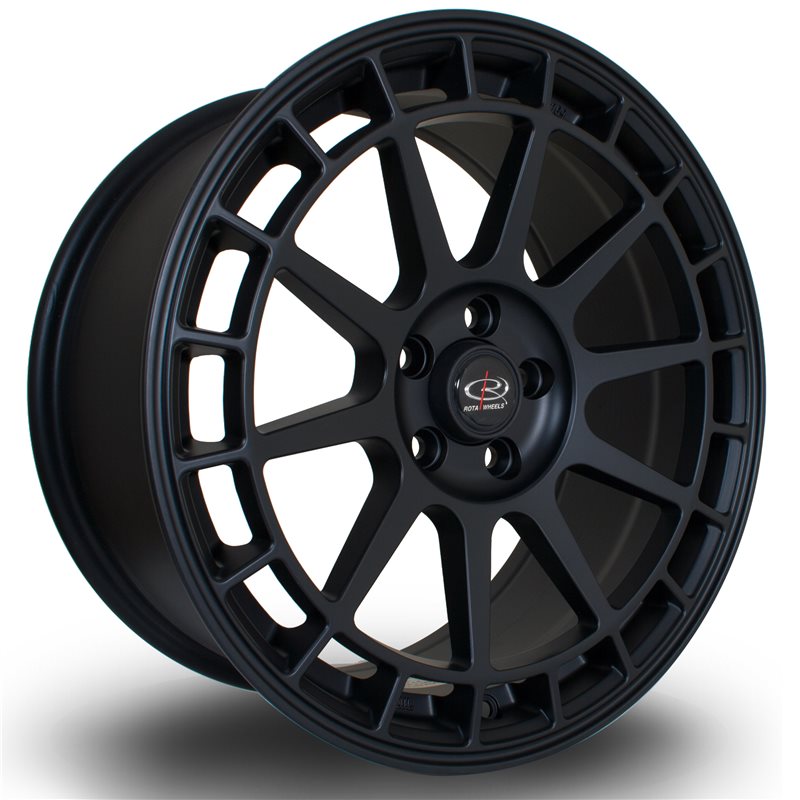 Rota Recce 17x8" 4x100 ET35, Noir Mat / Satiné
