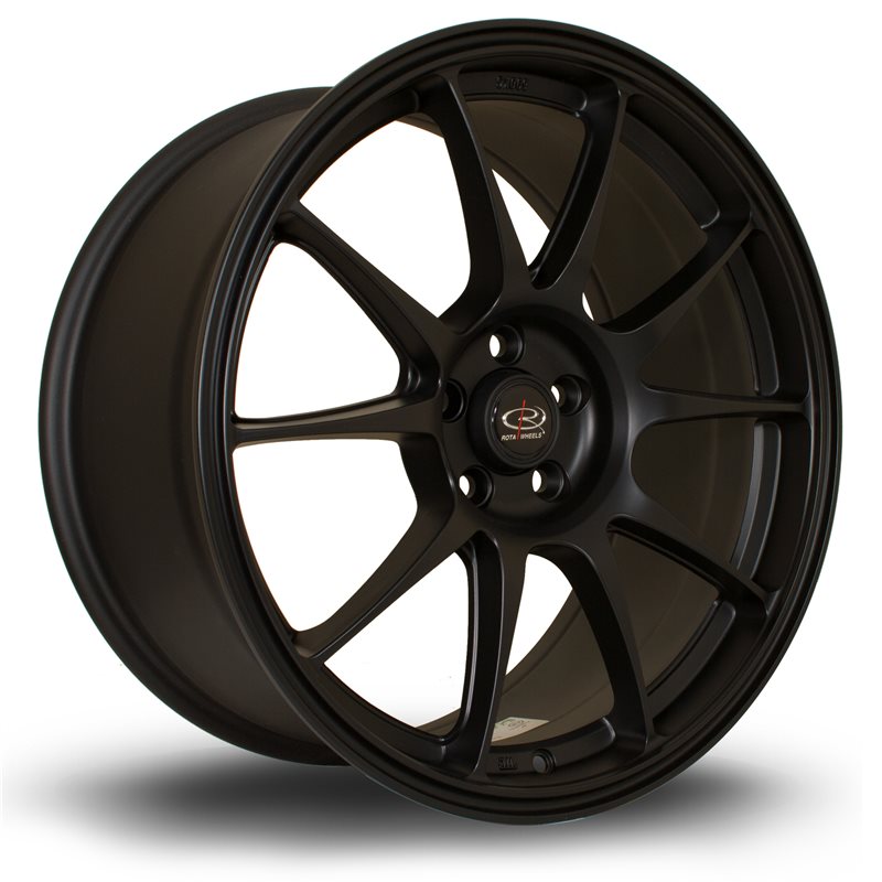 Rota Titan 18x8.5" 5x100 ET44, Noir Mat / Satiné