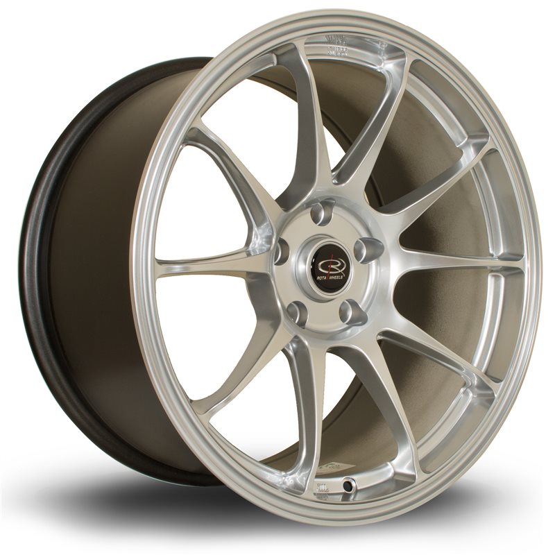 Rota Titan 18x9.5" 5x114.3 ET30, Gris Argenté / Poli