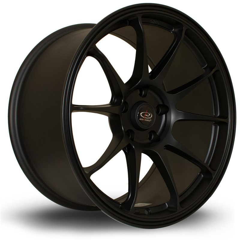 Rota Titan 18x9.5" 5x114.3 ET30, Noir Mat / Satiné