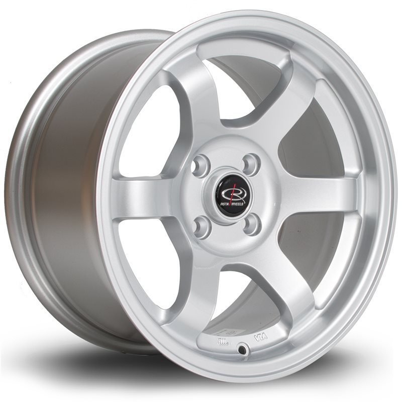 Rota Grid 15x8" 4x100 ET20, Gris Argenté / Poli