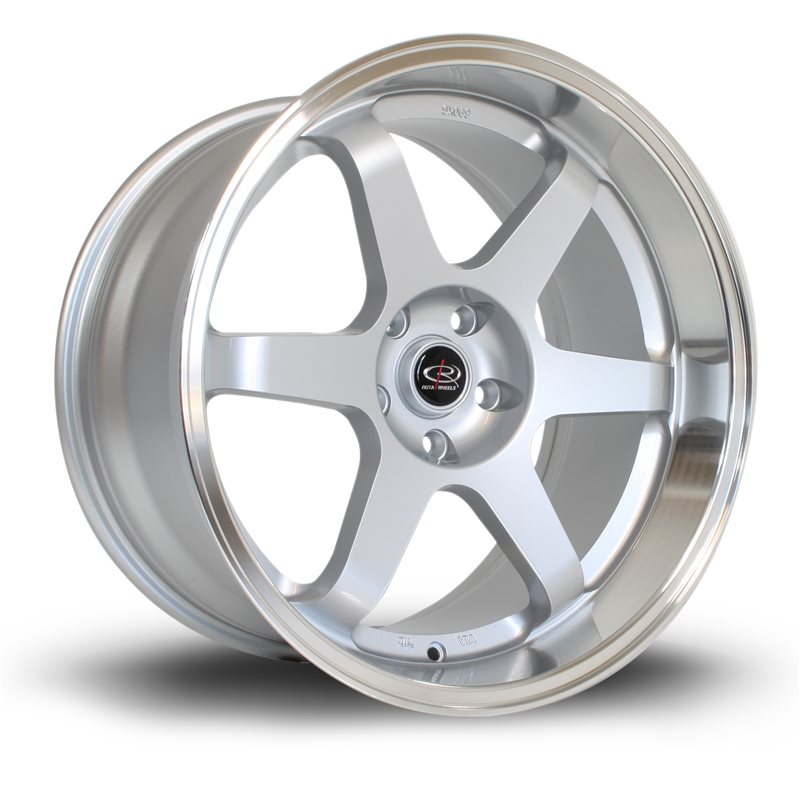 Rota Grid 19x10.5" 5x114.3 ET20, Gris Argenté, Rebord Chromé