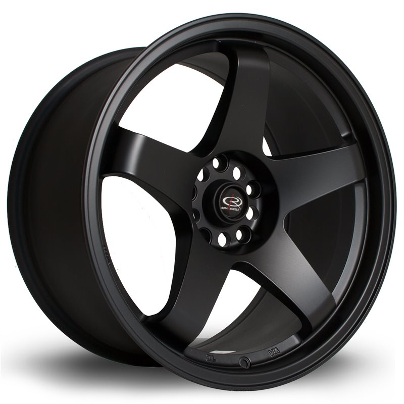 Rota GTR 18x9.5" 5x114.3 ET30, Noir Mat / Satiné