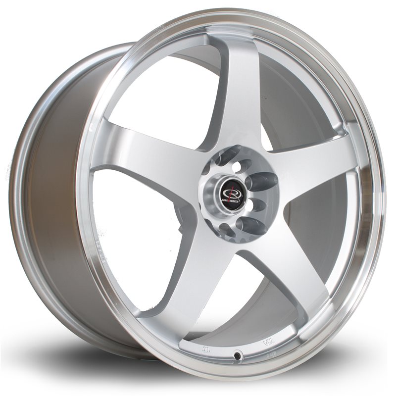 Rota GTR 19x9" 5x114.3 ET20, Gris Argenté, Rebord Chromé