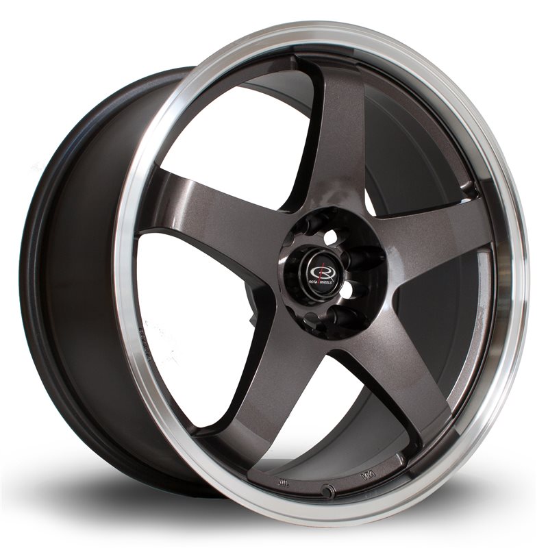 Rota GTR 19x9" 5x114.3 ET20, Gunmetal, Rebord Chromé