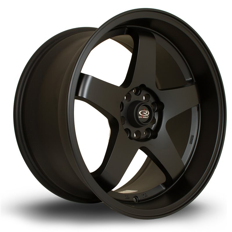 Rota GTR-D 18x9.5" 5x114.3 ET25, Noir Mat / Satiné