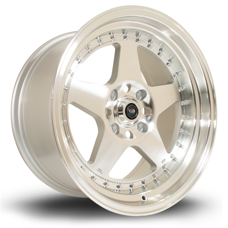 Rota Kyusha 17x9.5" 4x114.3 ET12, Gris Argenté / Poli