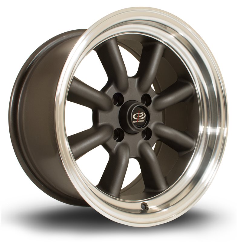 Rota RKR 15x8" 4x100 ET0, Gunmetal Mat