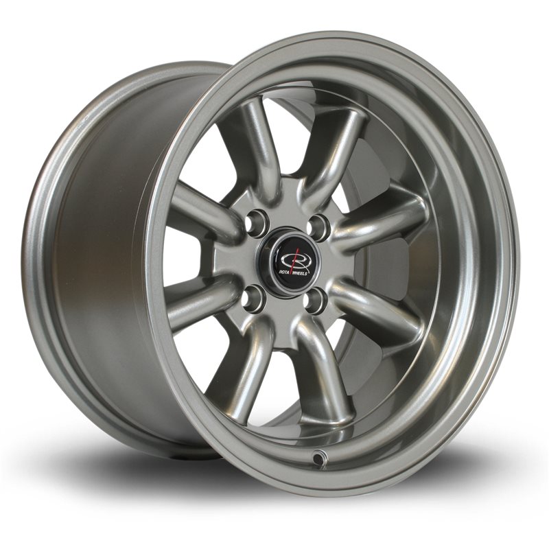 Rota RKR 15x9" 4x100 ET0, Gris Argenté / Poli